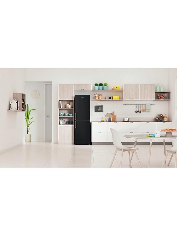 Indesit IB55732BUK 54cm Wide, Low Frost Fridge Freezer - Black - Image 3